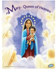 Brother Francis Mini Poster - Mary - Queen of Heaven